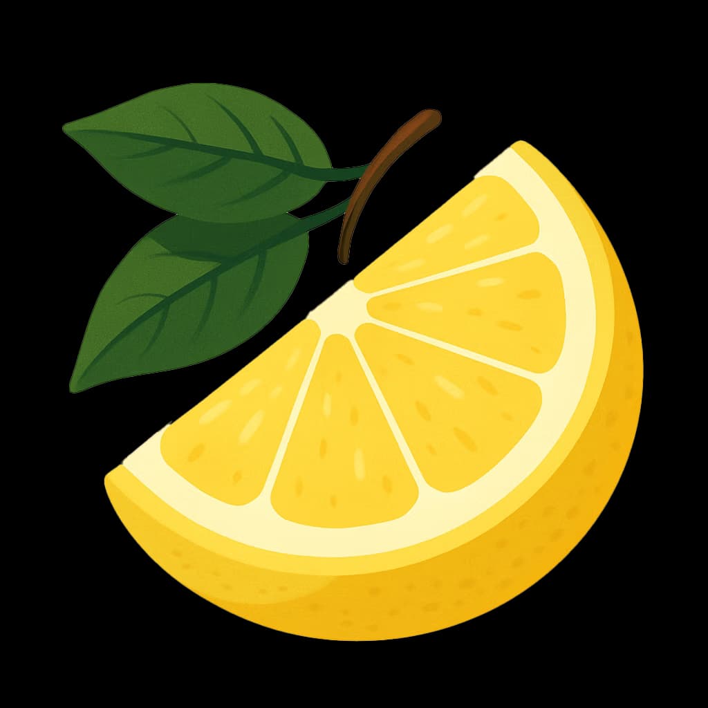 Lemon garnish
